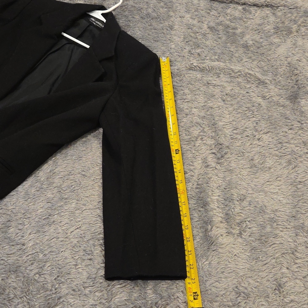 Sag Harbor Black Single-Button Blazer with Gold Accent Size 8! - Picture 8 of 8